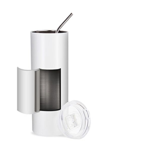 Vintage Coffee Mug Hot or Cold 20oz Skinny Tumbler with Straw & Lid Retro Pinup - Picture 4 of 5